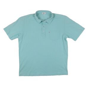 Johnnie O West Coast Prep Polo Shirt Mens Large Green Short Sleeve Pocket Preppy